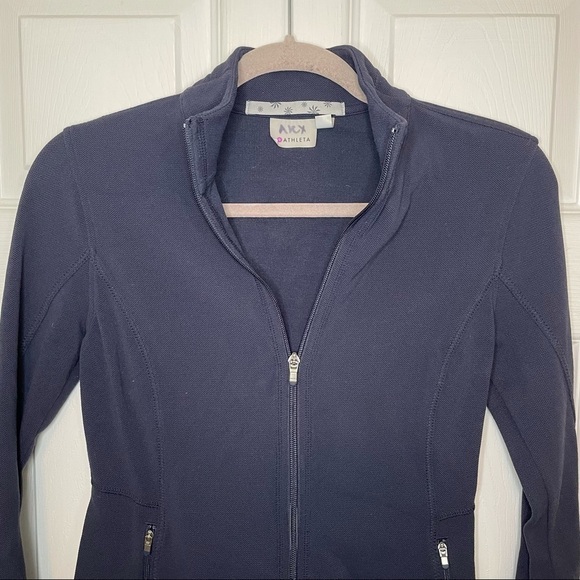 ATHLETA zip up navy blue jacket XS - Picture 2 of 6
